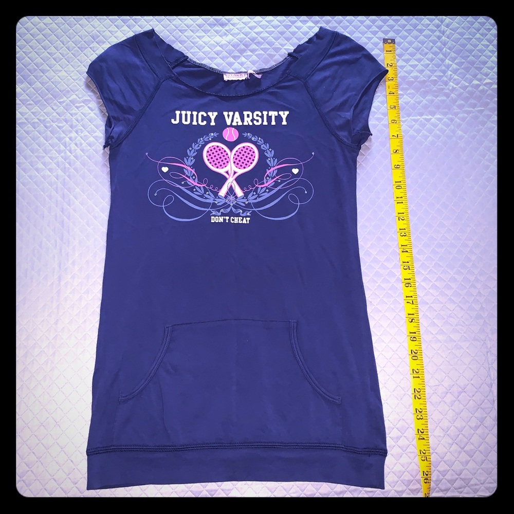 Juicy Couture Fitted Purple Blue Short Sleeve Tee